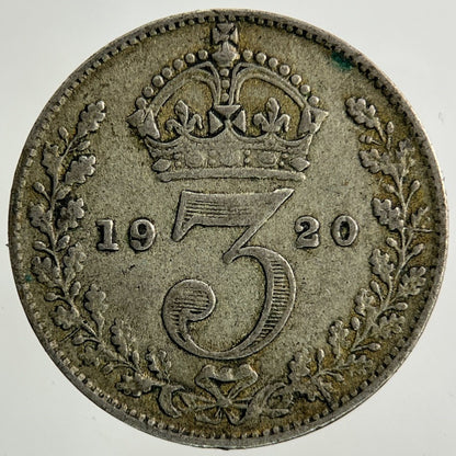 1920 George V Threepence Silver Coin | Collectable Grade
