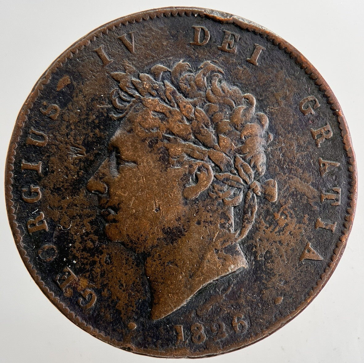 1826 George IV Half - Penny Coin | Fine Collectable Grade | a9435
