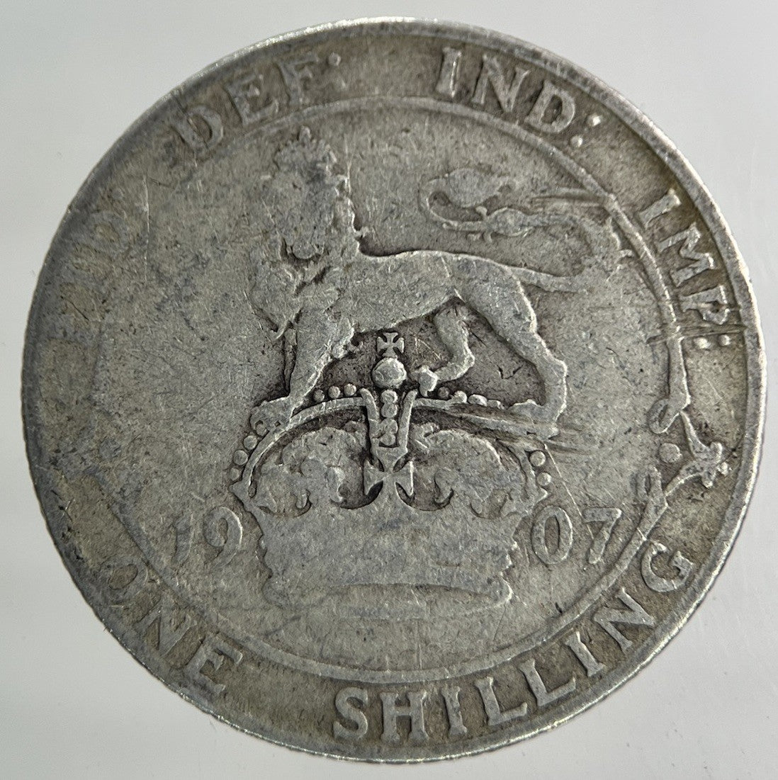 1907 Edward VII Shilling Silver Coin | Collectable Grade