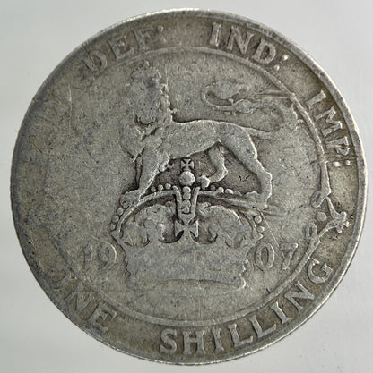 1907 Edward VII Shilling Silver Coin | Collectable Grade