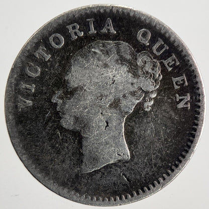 1841 India 2 Annas Silver Coin | Fine Collectable Grade | a9805