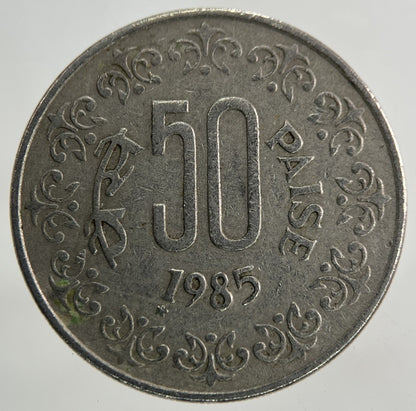 1985 India 50 Paise Coin | Fine Collectable Grade