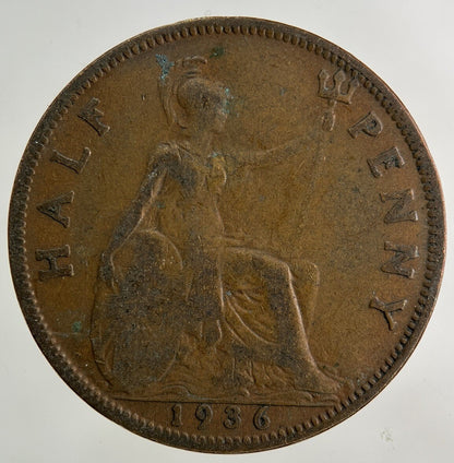 1936 George V Half - Penny Coin | Collectable Grade