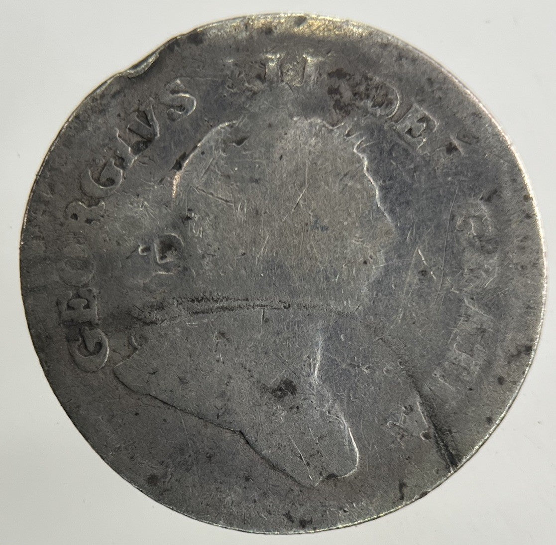 George III 3rd Irish 5 Pence Bank Token Silver Coin | Fair Grade