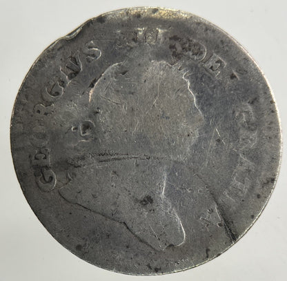 George III 3rd Irish 5 Pence Bank Token Silver Coin | Fair Grade