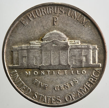 1945 - P US USA War Nickel Silver Coin | Fine Collectable Grade | a5359