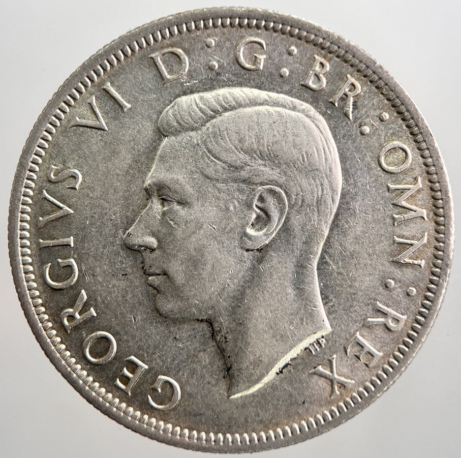 1942 George VI Half - Crown Silver Coin | Fine Collectable Grade | a8070