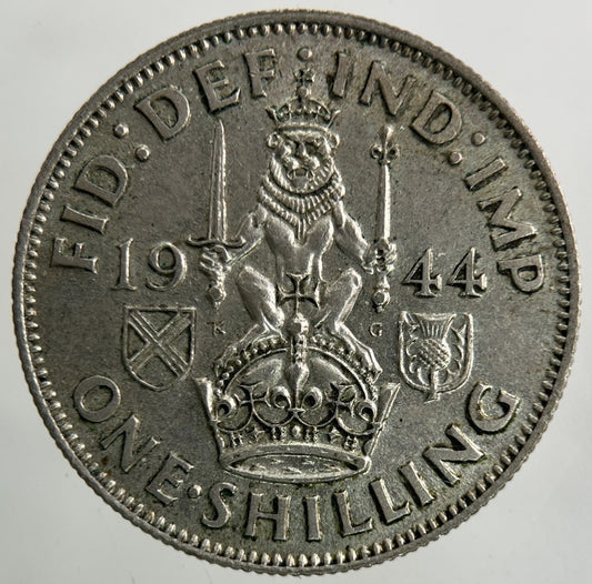 1944 George VI Shilling Silver Coin | Very High Grade