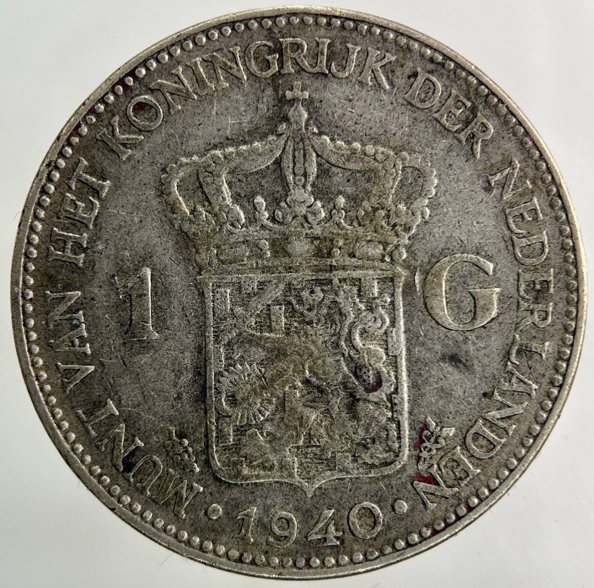 1940 Netherlands 1 Gulden Silver Coin | Collectable Grade