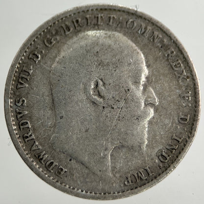 1908 Edward VII Threepence Silver Coin | Fine Collectable Grade
