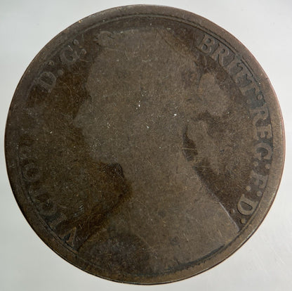 1879 Victoria One Penny Coin | Collectable Grade