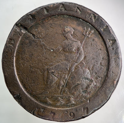 1797 George III 3rd Cartwheel Two - Pence Coin | Collectable Grade