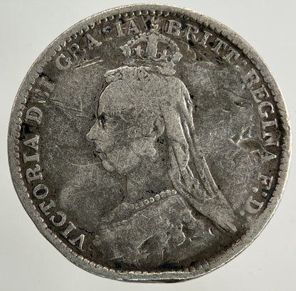 1888 Victoria Threepence Silver Coin | Fair Grade