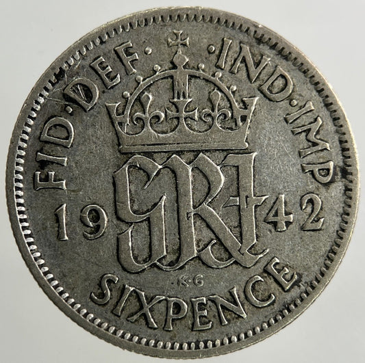 1942 George VI Sixpence Silver Coin | Collectable Grade