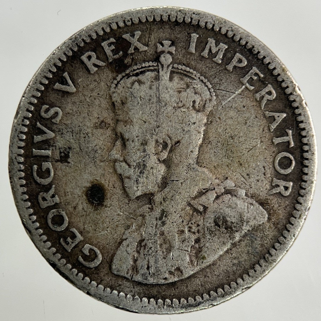 1927 South Africa Sixpence Silver Coin | Fair Grade