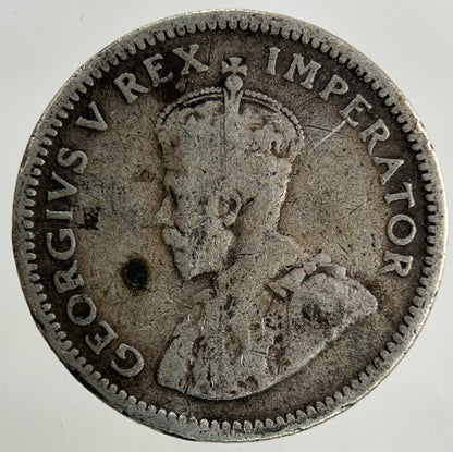 1927 South Africa Sixpence Silver Coin | Fair Grade