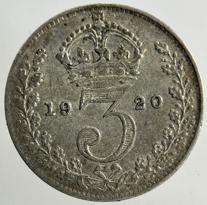 1920 George V Threepence Silver Coin | Very High Grade