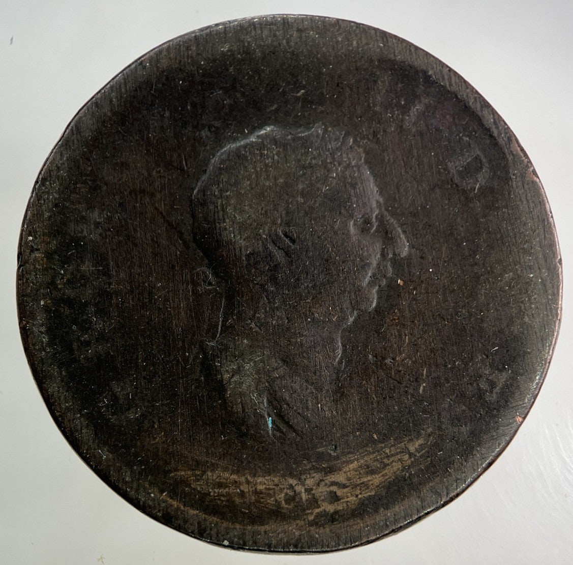 British George III 3rd Half - Penny Coin | Worn Grade