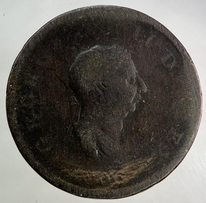 British George III 3rd Half - Penny Coin | Worn Grade