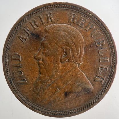 1898 South Africa One Penny Coin | Very High Grade | a9342