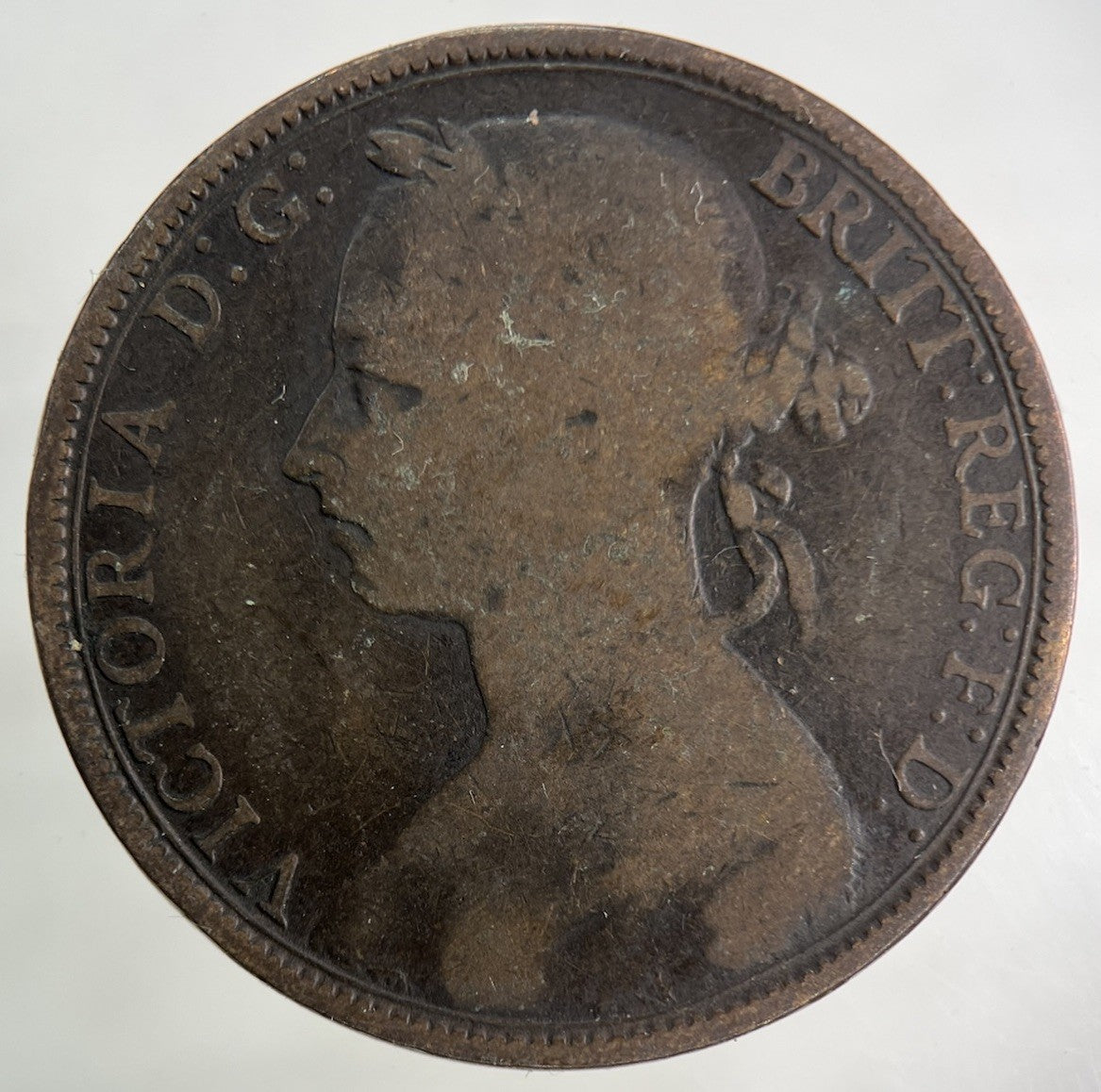 1890 Victoria One Penny Coin | Collectable Grade