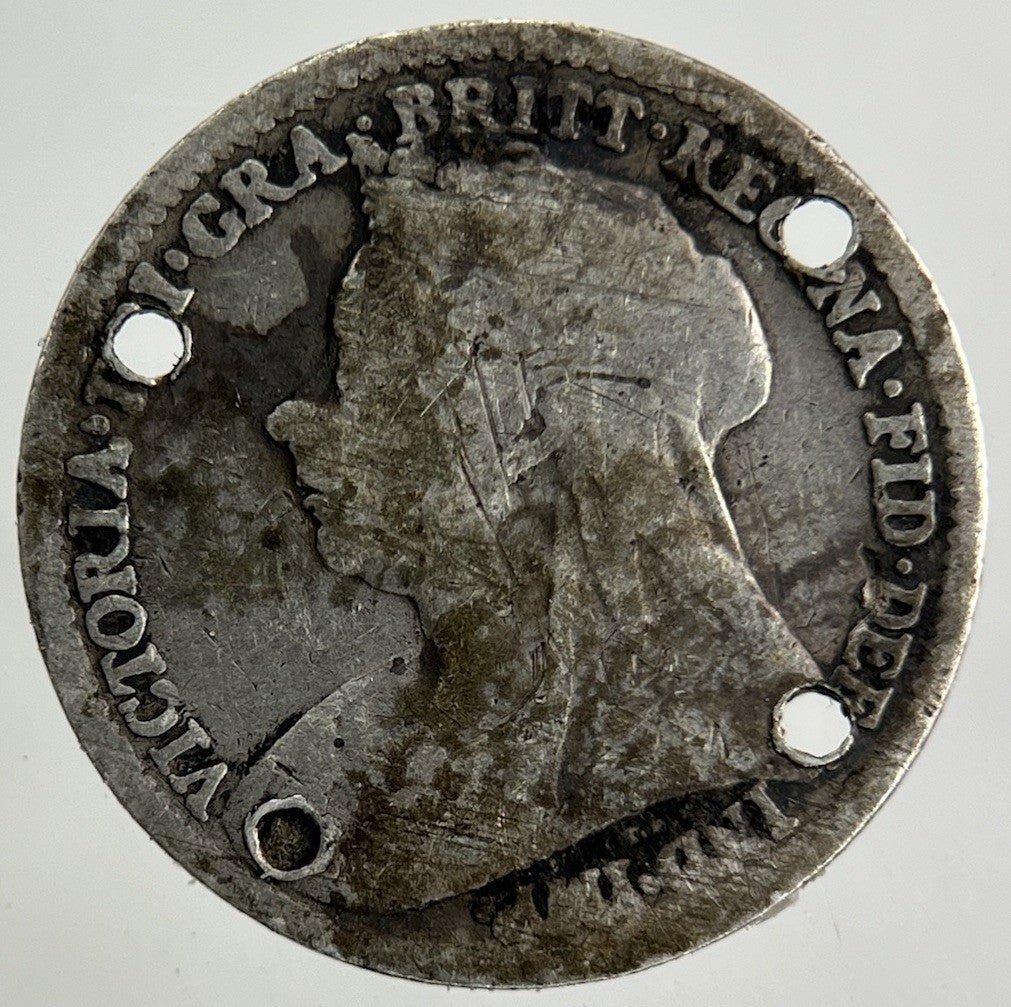 1896 Victoria Threepence Silver Coin | Collectable Grade