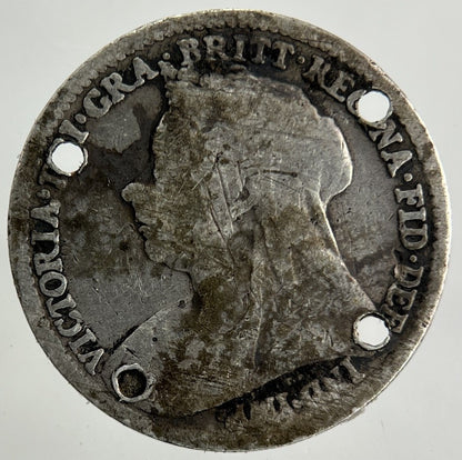 1896 Victoria Threepence Silver Coin | Collectable Grade