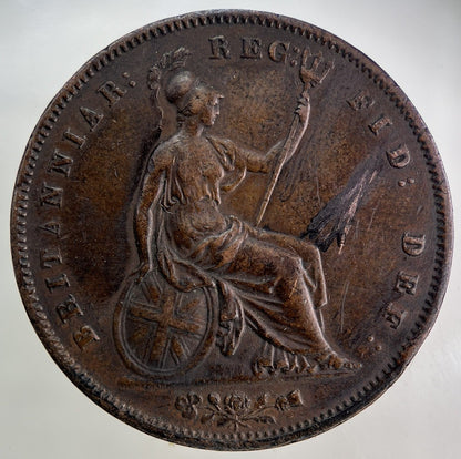 1853 Victoria One Penny Coin | Very High Grade
