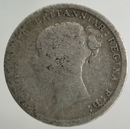 British Victoria Threepence Silver Coin | Fair Grade