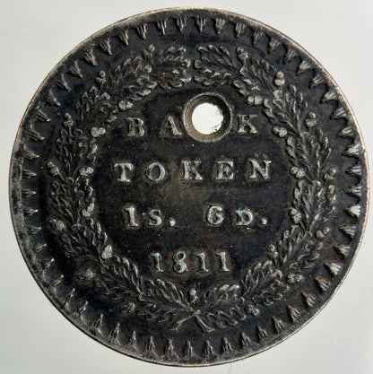 1811 George III 3rd Bank Token Sixpence Silver Coin | Fine Collectable Grade