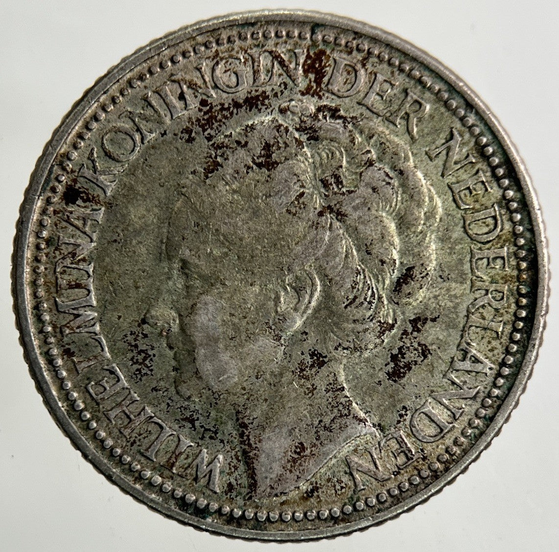 1939 Netherlands 25 Cents Silver Coin | Fine Collectable Grade
