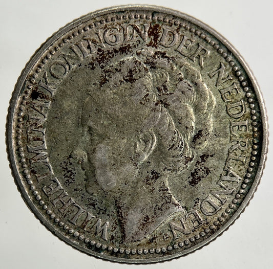 1939 Netherlands 25 Cents Silver Coin | Fine Collectable Grade