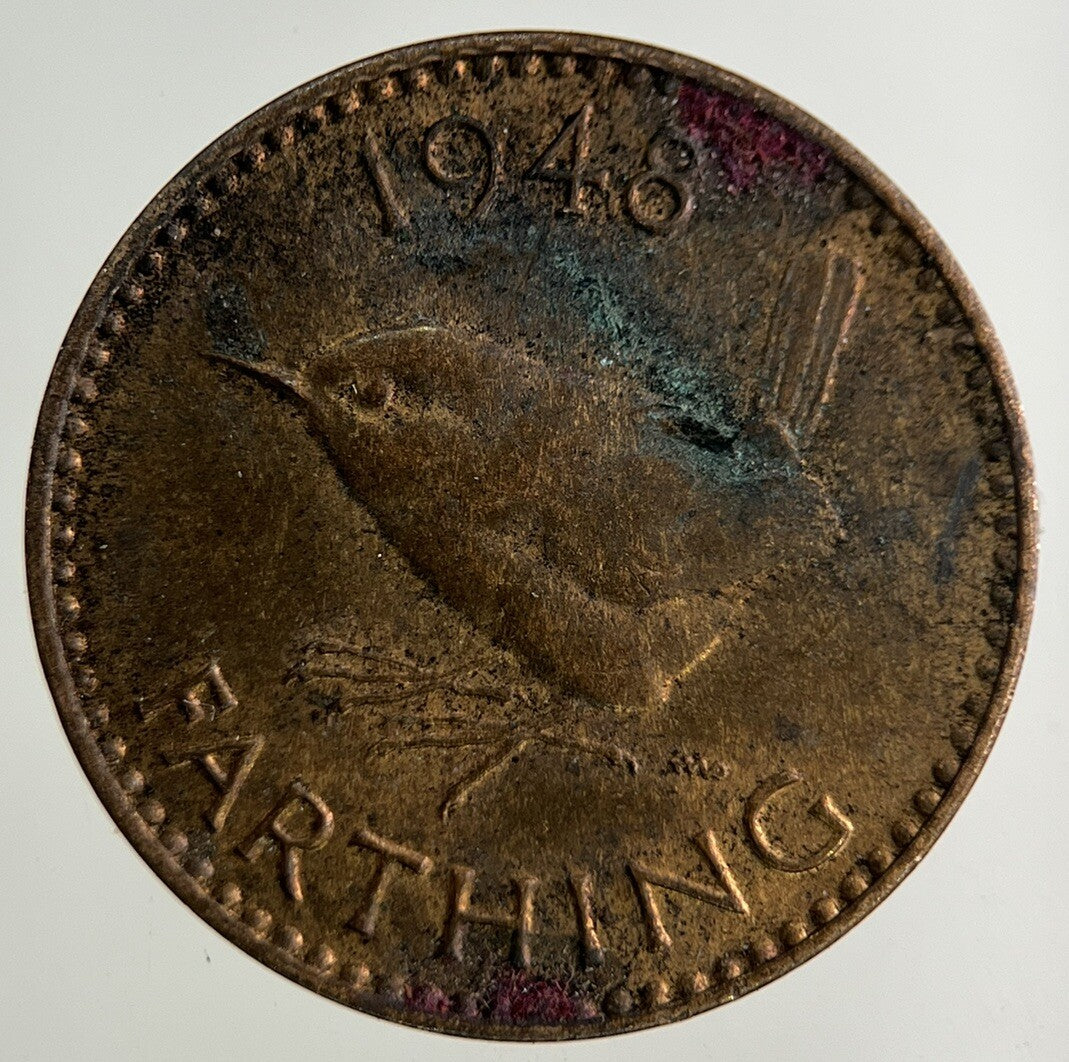 1948 George VI Wren Farthing Coin | Fine Collectable Grade