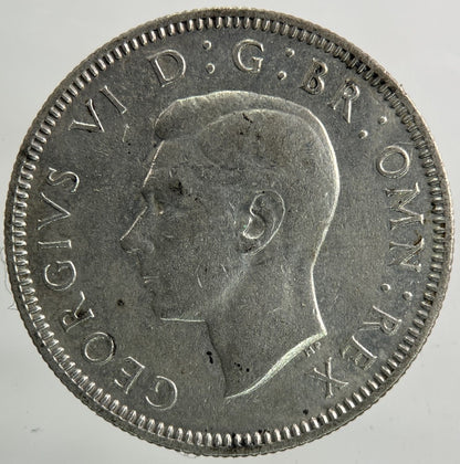 1939 George VI Shilling Silver Coin | Fine Collectable Grade