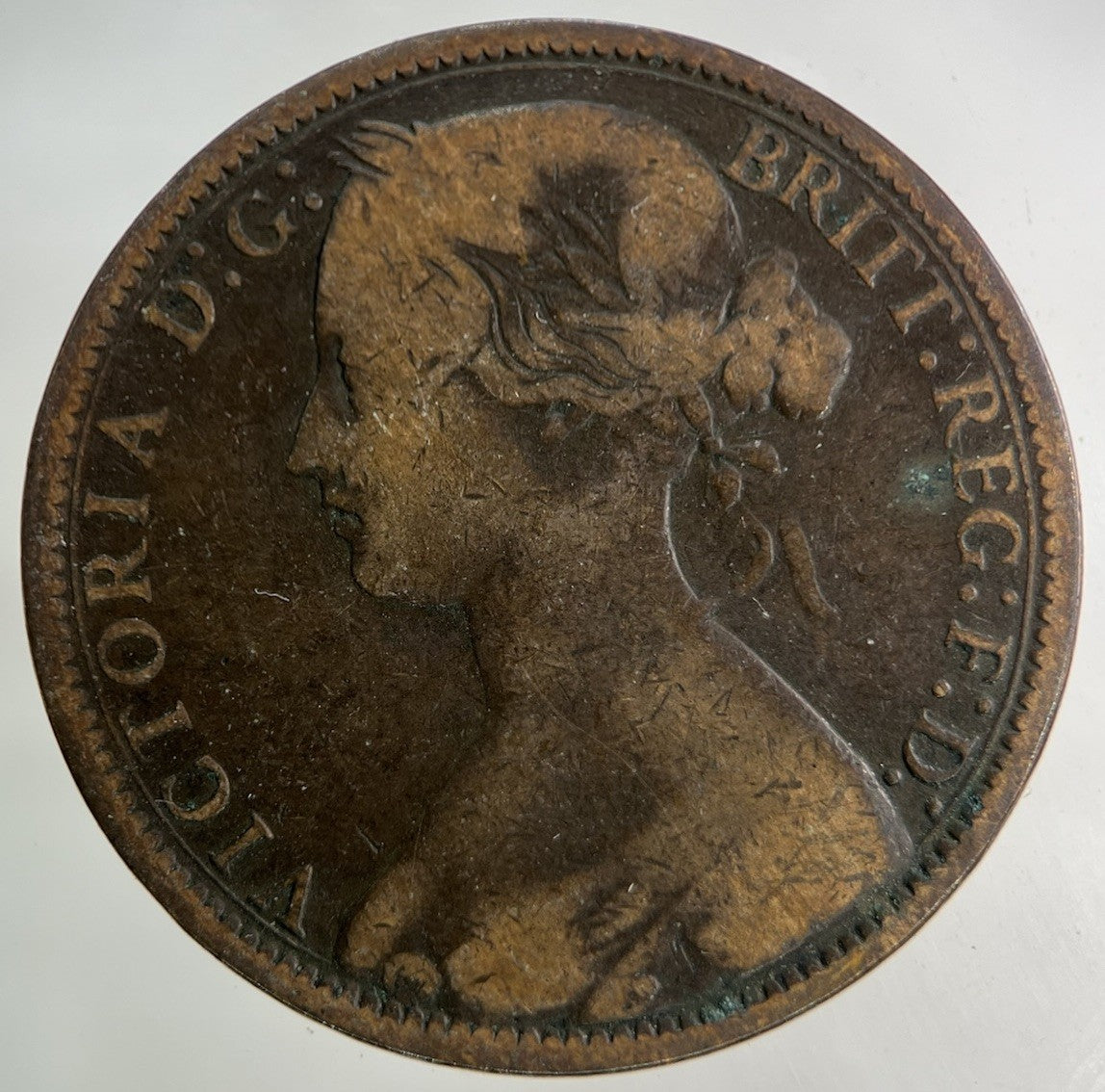 1862 Victoria One Penny Coin | Collectable Grade