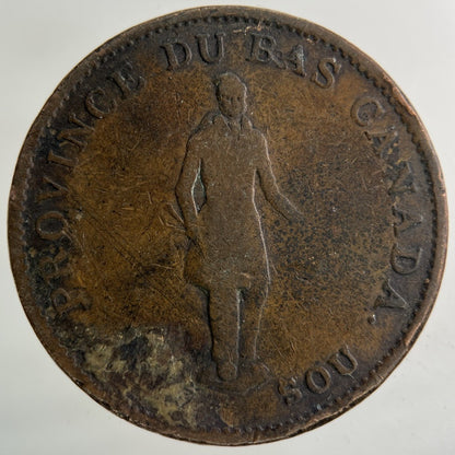 1837 Bank Of Canada Half - Penny Token Coin | Collectable Grade