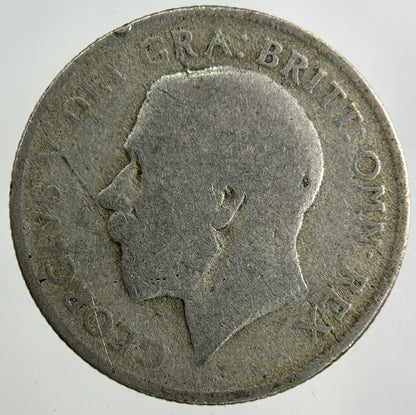 1921 George V Shilling Silver Coin | Fair Grade