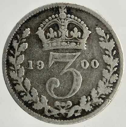1900 Victoria Threepence Silver Coin | Collectable Grade