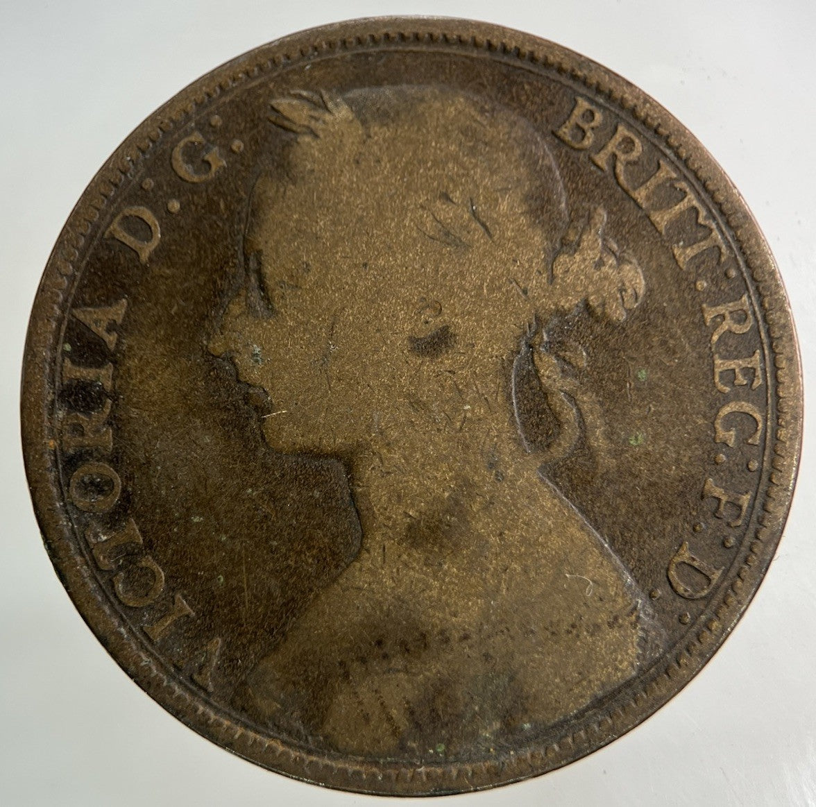 1889 Victoria One Penny Coin | Collectable Grade