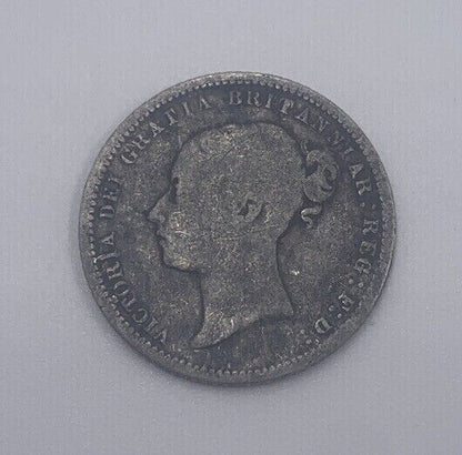 1872 Victoria Sixpence | British Silver Coin | Collectable Grade | a037