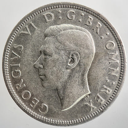 1938 George VI Half - Crown Silver Coin | Fine Collectable Grade | a737