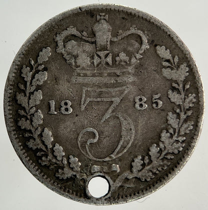 1885 Victoria Threepence Silver Coin | Collectable Grade