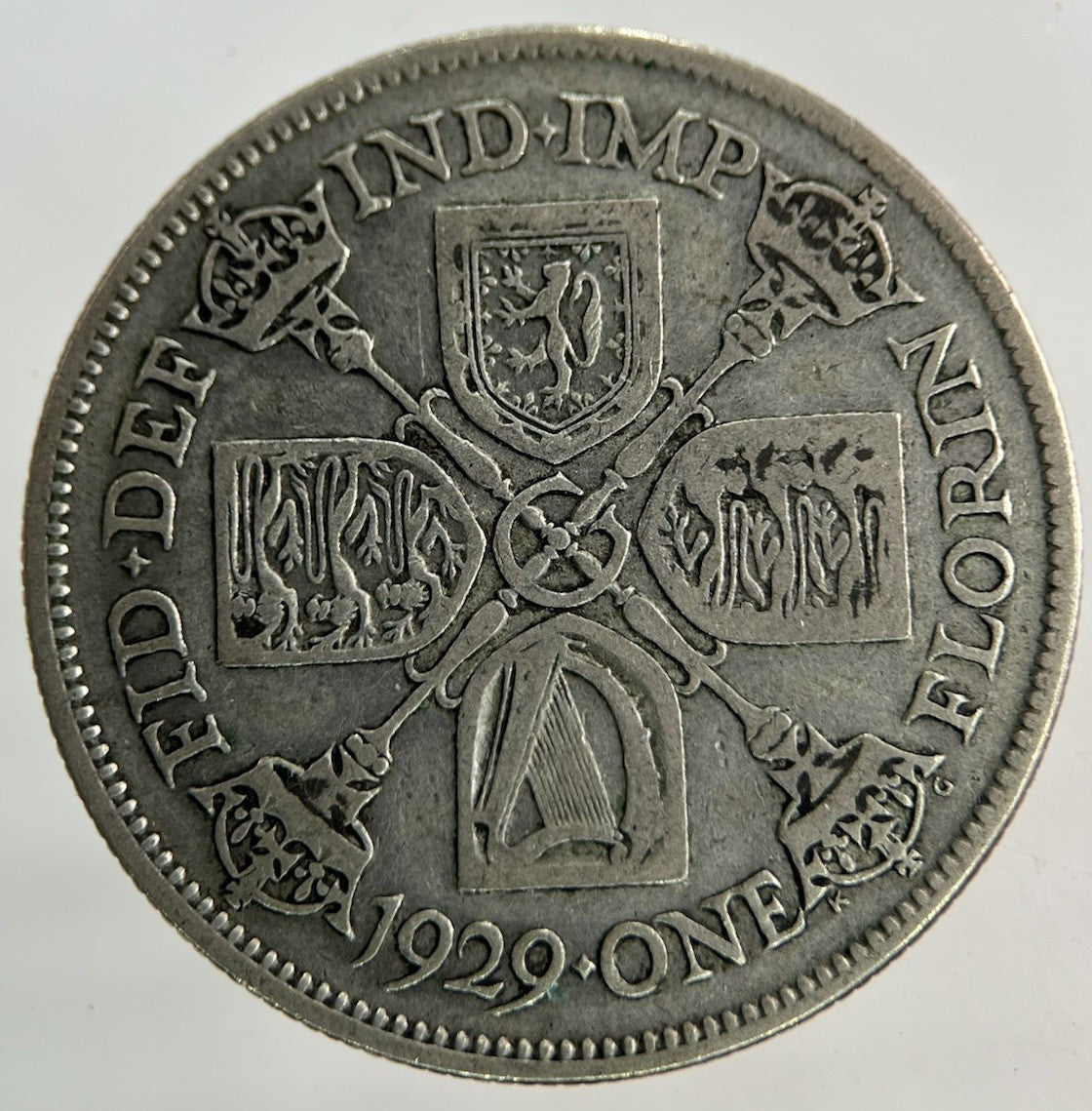 1929 George V Florin Silver Coin | Fine Collectable Grade