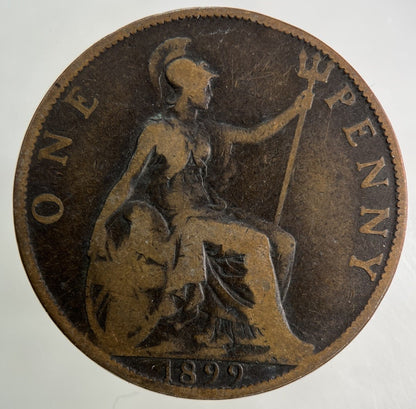 1899 Victoria One Penny Coin | Collectable Grade