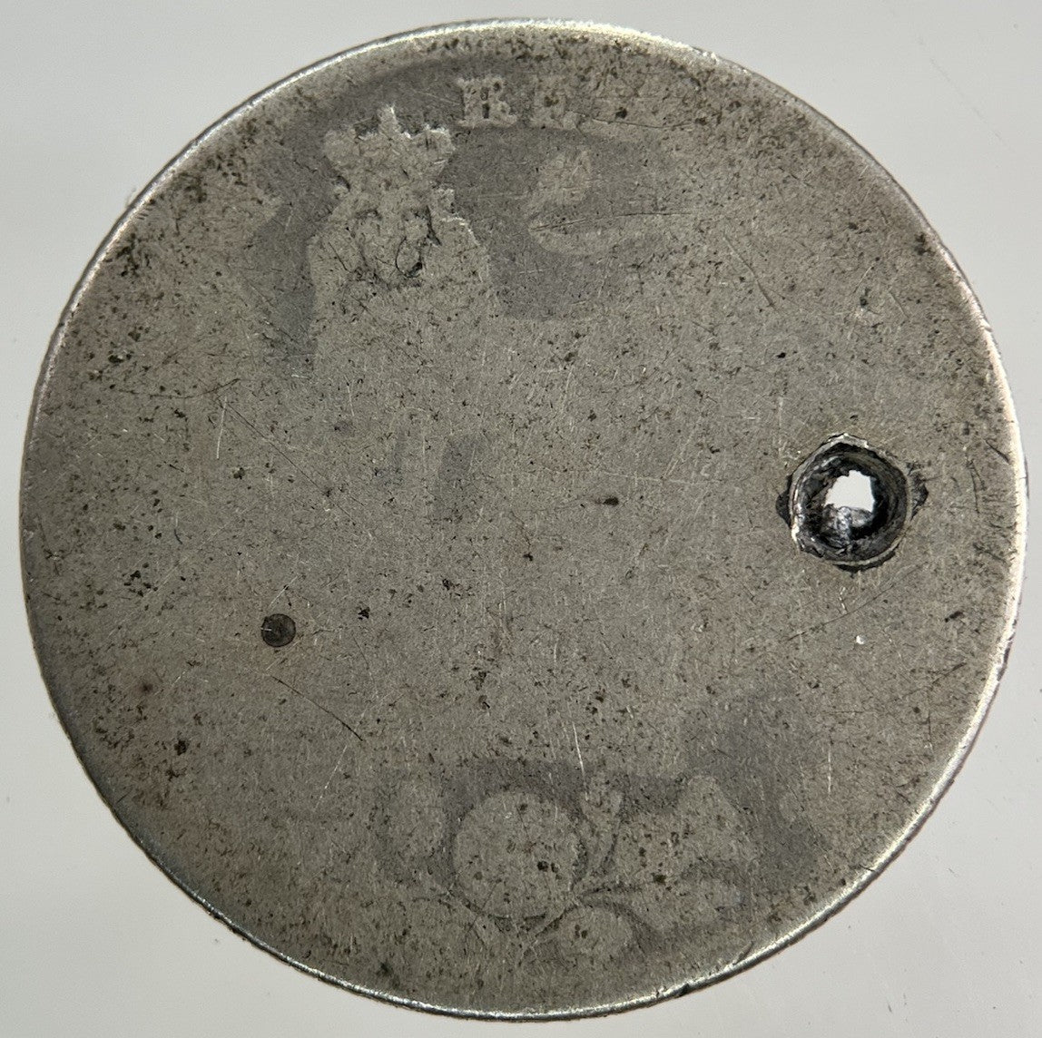 British George IV Shilling Silver Coin | Worn Grade