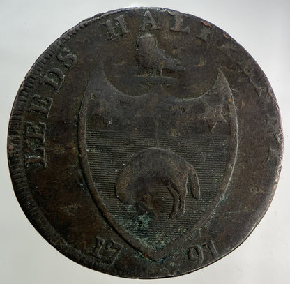 1791 Leeds Half - Penny Token Coin | Collectable Grade
