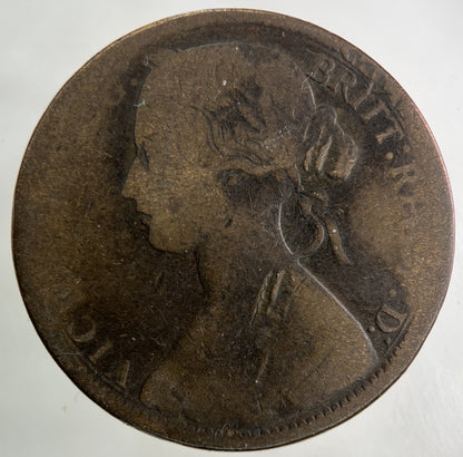 1870 Victoria One Penny Coin | Collectable Grade