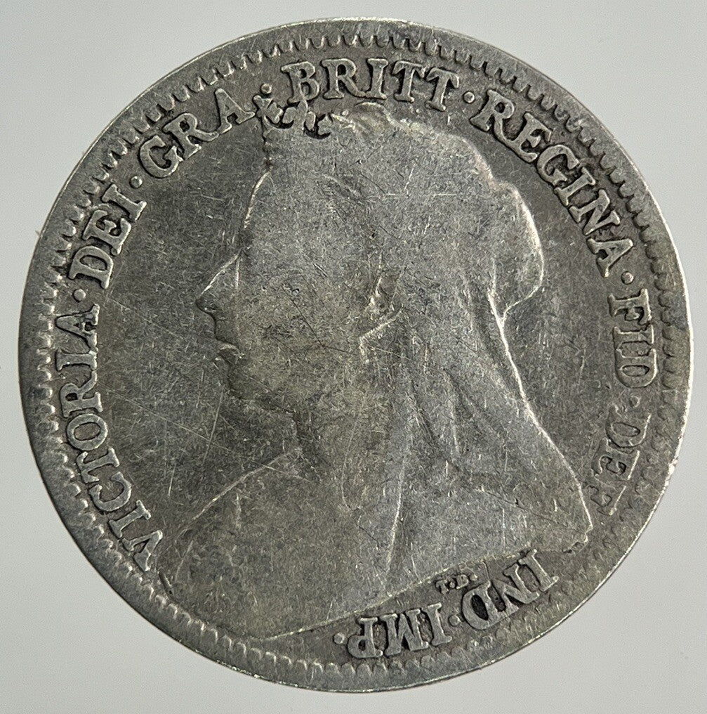 1900 Victoria Threepence Silver Coin | Collectable Grade