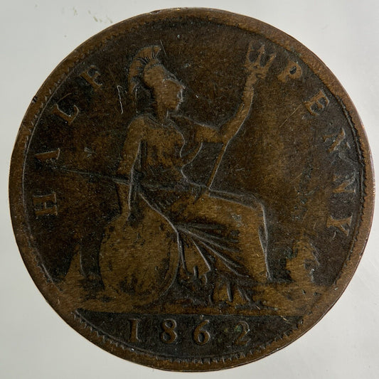 1862 Victoria Half - Penny Coin | Collectable Grade