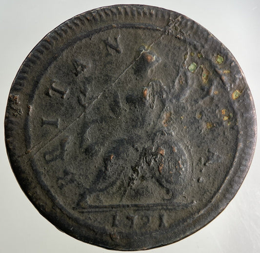 1721 George I 1st Half - Penny Coin | Collectable Grade